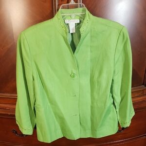 Dressbarn Vibrant Green Jacket